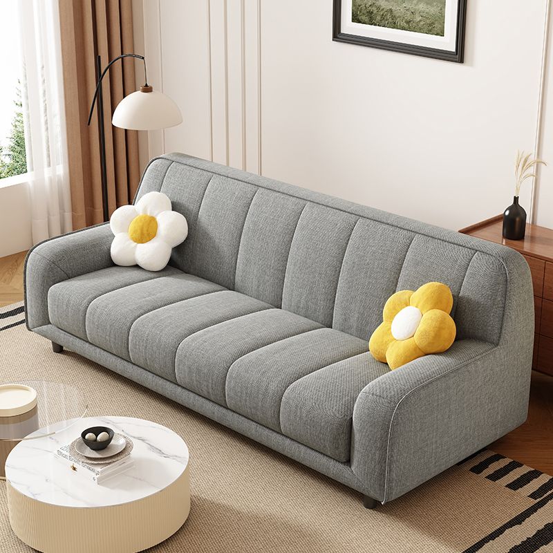 Tear Resistant Standard Sofa with Cotton Upholstery in Grey/Sand/Coffee