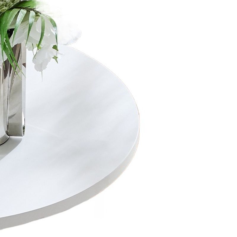 Height-adjustable Circular Pub Table in Ink/Metallic/Butter Color