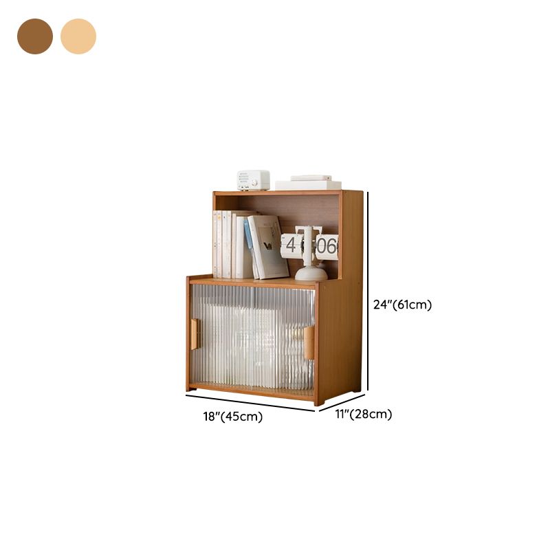Organizing Shelf with 3-Shelf/2-Shelf/4 Shelves Vertical Opaque Glass Closed Back
