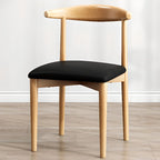 Modish Restaurant Side Chair with Ventilated Back, Upholstered Seat, and Steel Legs