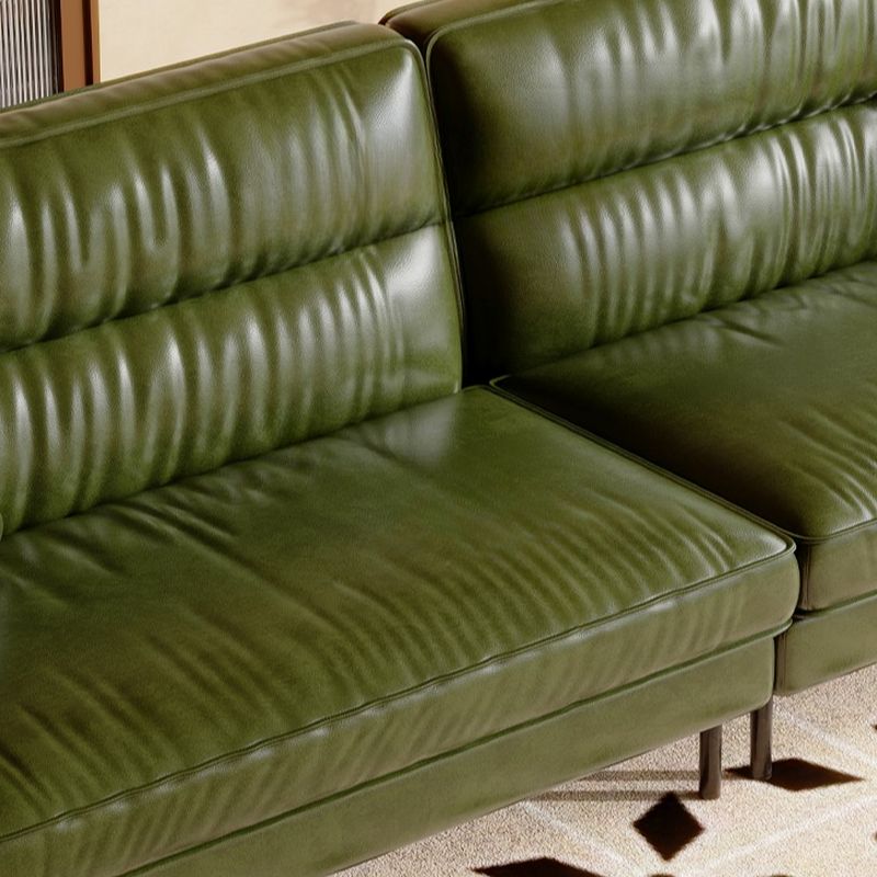Modish Solid Color Stain Resistant Standard Sofa/Loveseat in Emerald Green with Arm and 2 Pillows for 4-seater/3-seater/for 2
