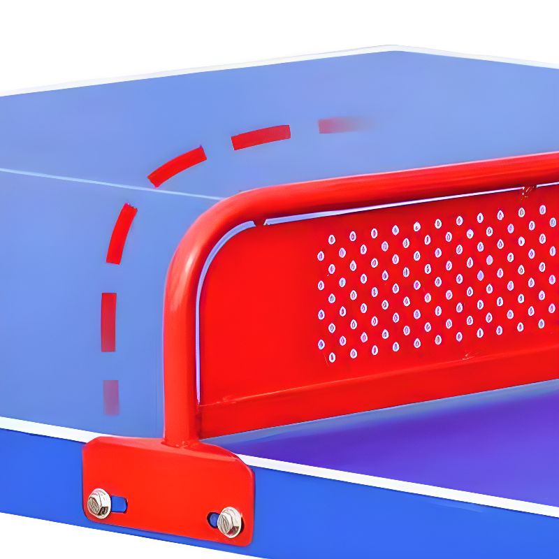 Indoor Ping Pong Table with Dark Blue Synthetic Laminate Top and Included Table Tennis Paddle