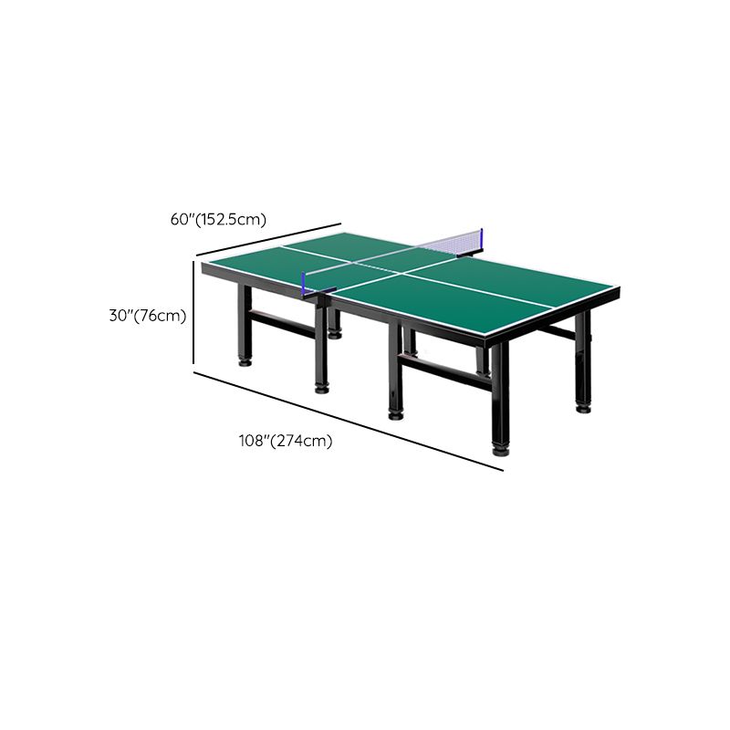 Versatile Indoor and Outdoor Ping Pong Table with Olive Green Synthetic Laminate Top and Included Table Tennis Paddle