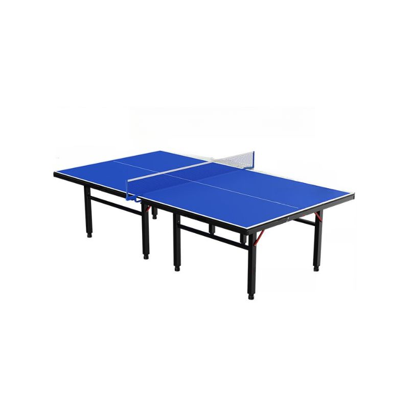 Versatile Indoor/Outdoor Ping Pong Table in Ink/Cerulean with Synthetic Laminate and Paddle