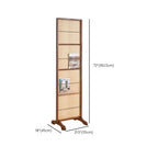 Indoor Translucent Folding/Single Panel Temporary Wall Panels with Shelf and Cane Material, Self-supporting