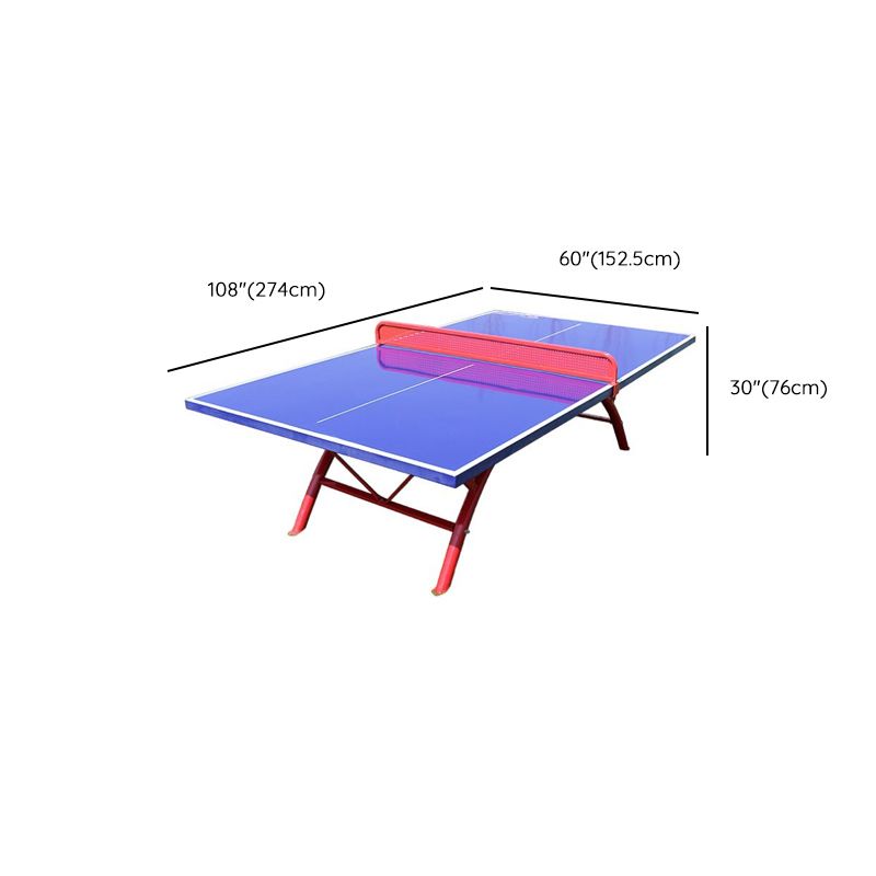 Versatile Ping Pong Table with Synthetic Laminate Top in Ink/Dark Blue/Emerald Green, Includes Paddle for Indoor and Outdoor Use