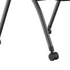 Minimalist Fixed Metal Gliding Side Chair/Multipurpose Chair With Arms Adapted for Tile Flooring