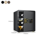 Steel Security Safe with Battery, Pry Resistant, Lockable with Keys and Shelves