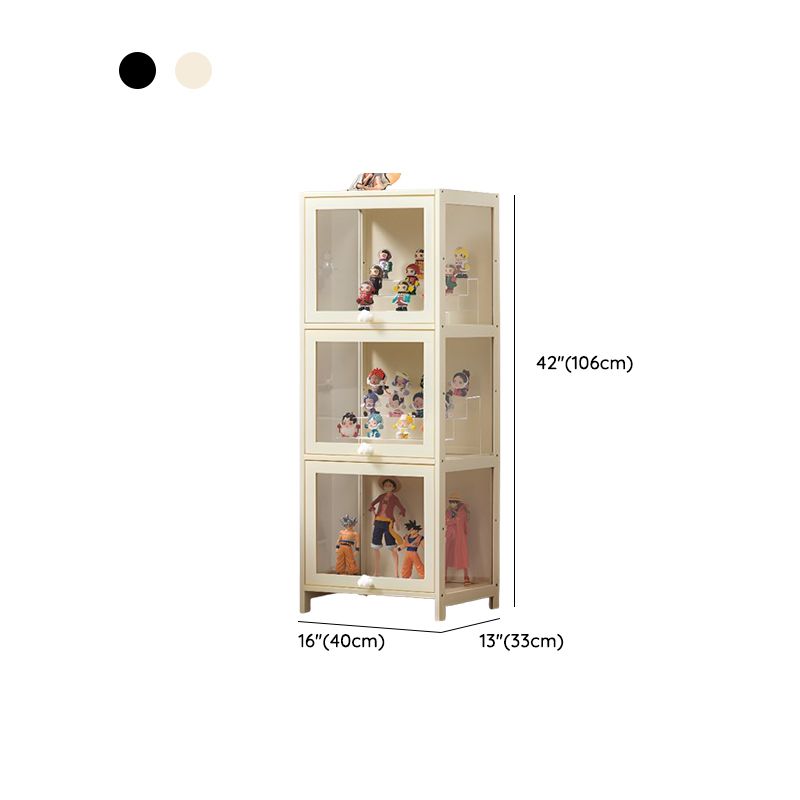 Bambusa Flooring Curio Cabinet with Stockroom, 4 Cabinets/3 Cabinets/2 Cabinets, 4 Shelves/3 Shelves/2 Shelves, 4 Doors/3 Doors/2 Doors