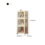 Bambusa Flooring Curio Cabinet with Stockroom, 4 Cabinets/3 Cabinets/2 Cabinets, 4 Shelves/3 Shelves/2 Shelves, 4 Doors/3 Doors/2 Doors
