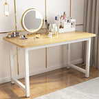 Modern Rectangular Laminate Writing Table in Gray/Unfinished Color