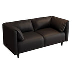Drawing Room Loveseat with Light Gray/Olive Green/Amber Color Upholstery and Armrest