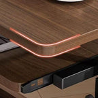 Trendy Engineered Wood Laptop Cart with Flexible Height and Casters