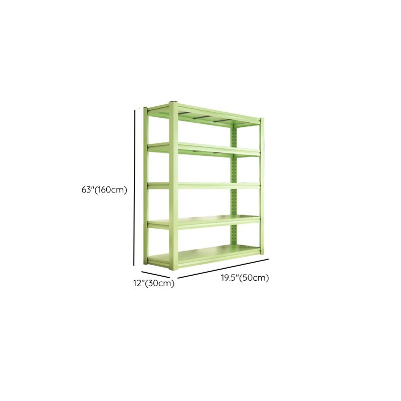 Light Green Casual Cabinet Shelf with 4/5/6 Tiers in Rectangle Shape