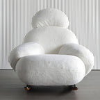 Velvet Upholstered Rocking Chair Modern Style Rocking Accent Chair