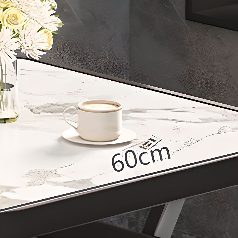 Panel Wood Dining Table with Crossed Legs, No Extra Durability, Foldable Square Top for 2-seater/Seating for 4