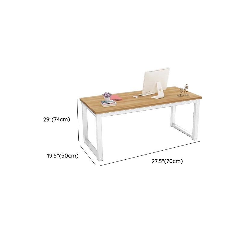Modern Rectangular Laminate Writing Table in Unfinished Color