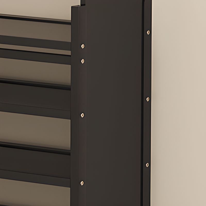Art Deco Bambusa Rectangle Ink Shoe Rack with 4/7/6 Shelves for 21-30/11-20 Pairs in Drawing Room