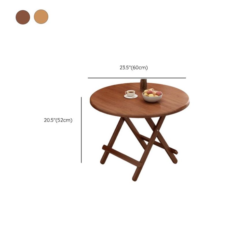 Veneer Dining Table with Crossed Legs, Scratch-proof, Foldable, 2-seater/Seating for 4
