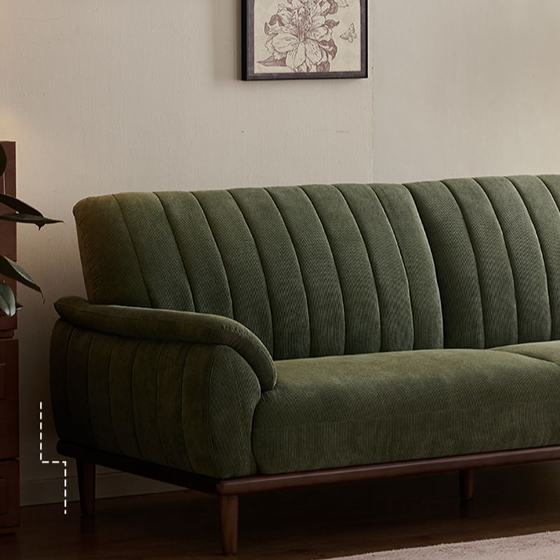 Modern Solid Color Scratch-defiant Standard Sofa in Emerald Green, Seats 2/1-seater with 1 Pillow