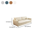 Drawing Room Standard Sofa in Light Gray/Dark Blue/Amber Color with Armrest