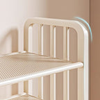 Art Deco/Glam Alloy Rectangle Shoe Rack with 6 Shelves for 11-20 Pairs in Drawing Room