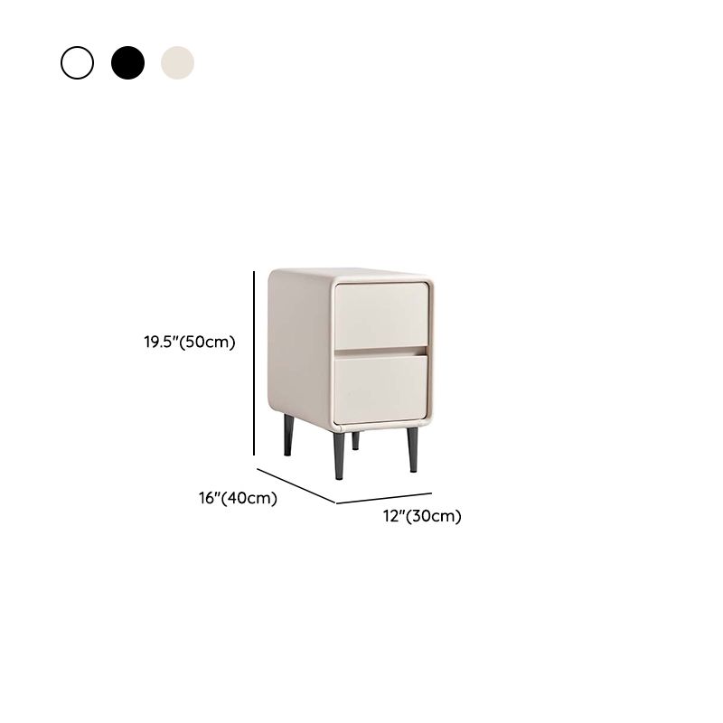 Casual Composite Wood Drawer Storage Nightstand