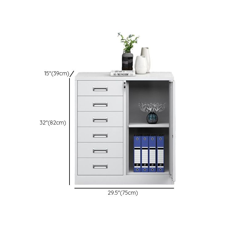 Base Cabinet/Office Console Cabinet with Stockroom Storage, Assembled and Safe, Featuring 2-Wide/1-Wide/3-Wide Compartments
