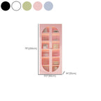 Steel Vertical Organizer Shelf with 2 Cabinets/1 Cabinet, 6-Shelf, and Closed Back