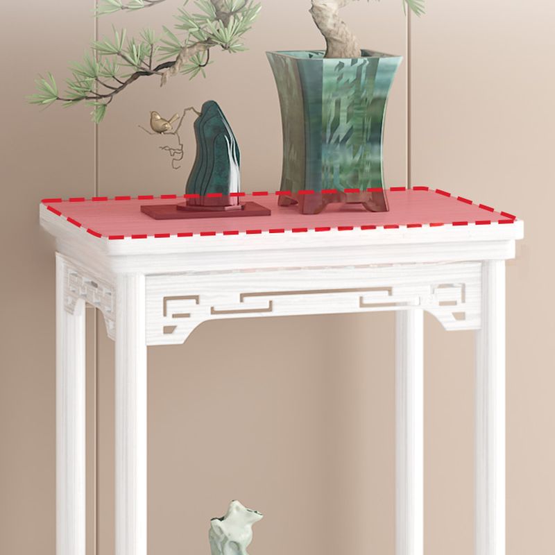 Chalk 2 Tiers/3 Tiers Square/Rectangle Plant Stand Side Table with Manufactured Wood Top, 1 Piece Set, 2 Shelves/3 Shelves, and Legs