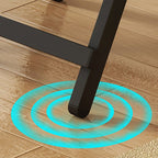 Scratch-proof Veneer Dining Table with Crossed Legs, Foldable Design, and Seating for 2 to 4