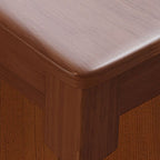 Modern Rectangular Natural Wood Writing Table in Gray/Chalk/Unfinished Color with Drawers