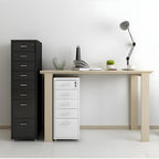 Contemporary File Cabinet Metal Frame Key Lock Lateral File Cabinet