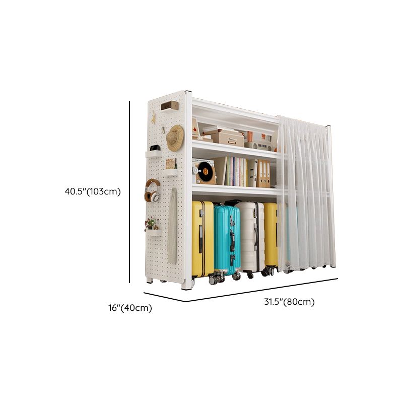 Casual Rectangle Cabinet Shelf with 5 Tiers/4 Tiers/3 Tiers Options
