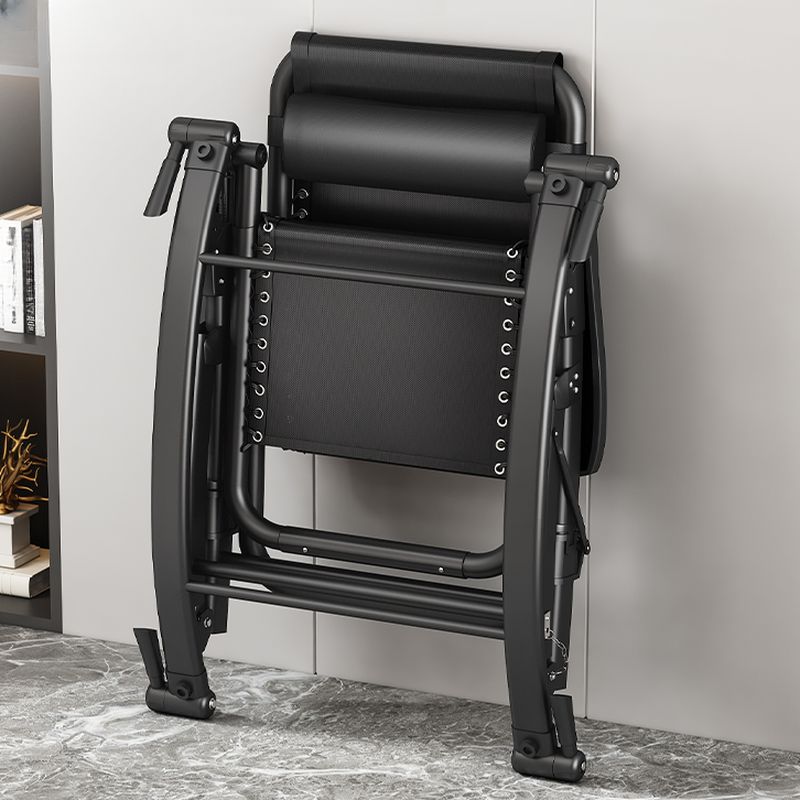 Contemporary Alloy Rocking Chair with Scratch-defiant Padded Seat and Track Arm