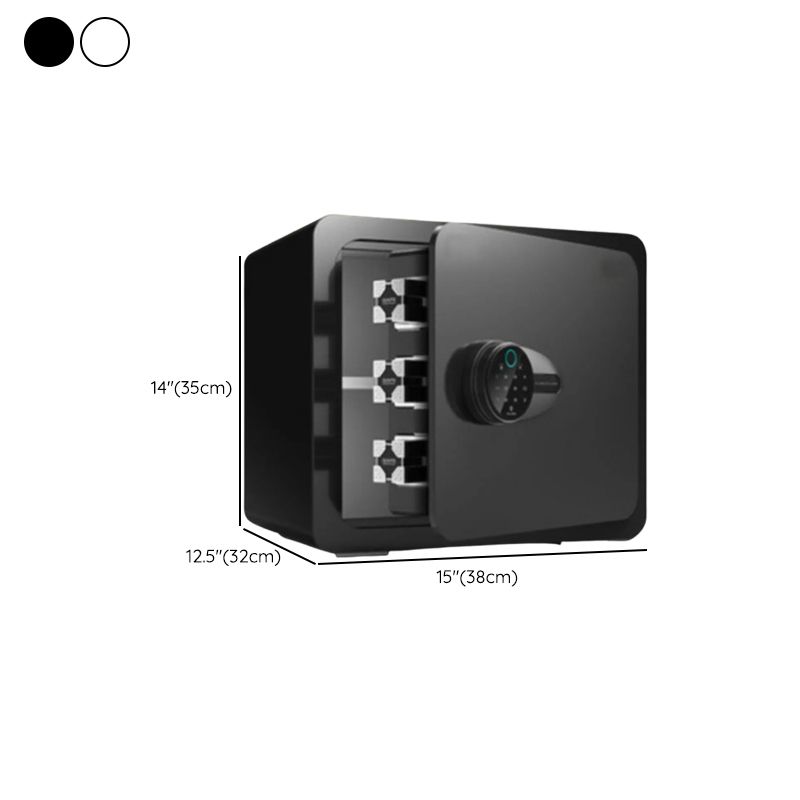 Steel Security Safe with Battery, Pry Resistant, Lockable, and Shelves Included