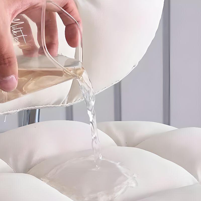 Casual Adaptable Height Mid-Back Rotatable Task Stool with Wheels & Steel Frame with Footring