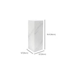 Up to 19 in L x 30 to 39 in/20 to 29 in H Square Marble Stone Unfinished Display Table