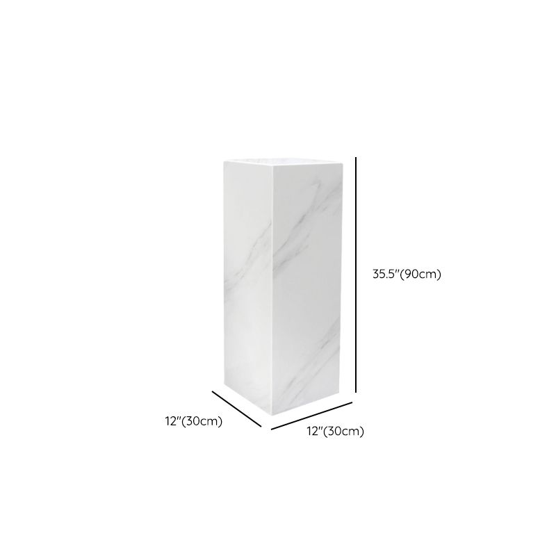 Up to 19 in L x 30 to 39 in/20 to 29 in H Square Marble Stone Unfinished Display Table