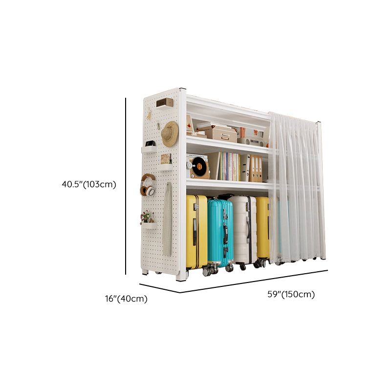 Casual Rectangle Cabinet Shelf with 5 Tiers/4 Tiers/3 Tiers Options