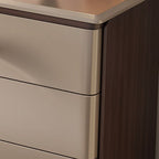 Modish Large Makeup Vanity with Natural Wood Table Top and 8/5 Drawers