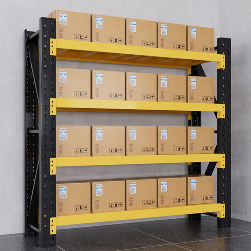Butter Color Steampunk Warehouse Storage Rack, Fire-retardant for Garage