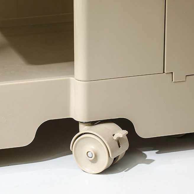 All Ages Use 4 Drawers/2 Drawers Plastic Utility Push Cart with Wheels