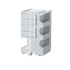 Modern All Ages Use Plastic Utility Cart with Wheels and Shelves