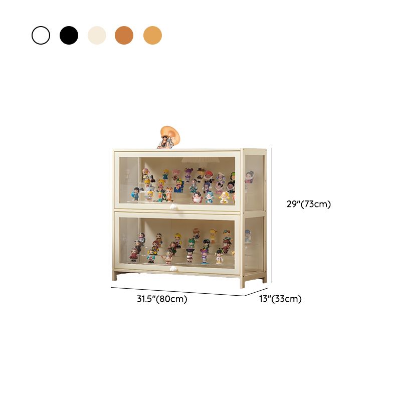 Bambusa Flooring Curio Cabinet with Stockroom, 4 Cabinets/3 Cabinets/2 Cabinets, 4 Shelves/3 Shelves/2 Shelves, 4 Doors/3 Doors/2 Doors
