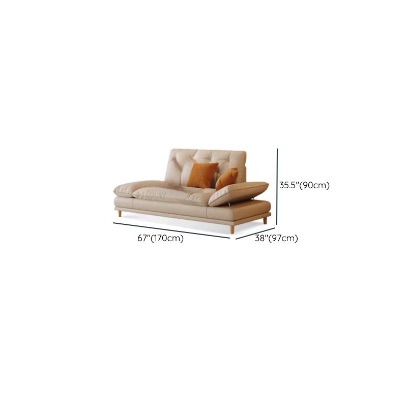 Drawing Room Standard Sofa in Off-White with 3 Pillows