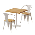 Light Wood Modern Kitchen & Dining Room Set - Seats 2 - Solid Wood Features
