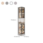 Vitreous Turn Accent Cabinet with Stockroom Storage and 5 Shelves Featuring Accessible Storage