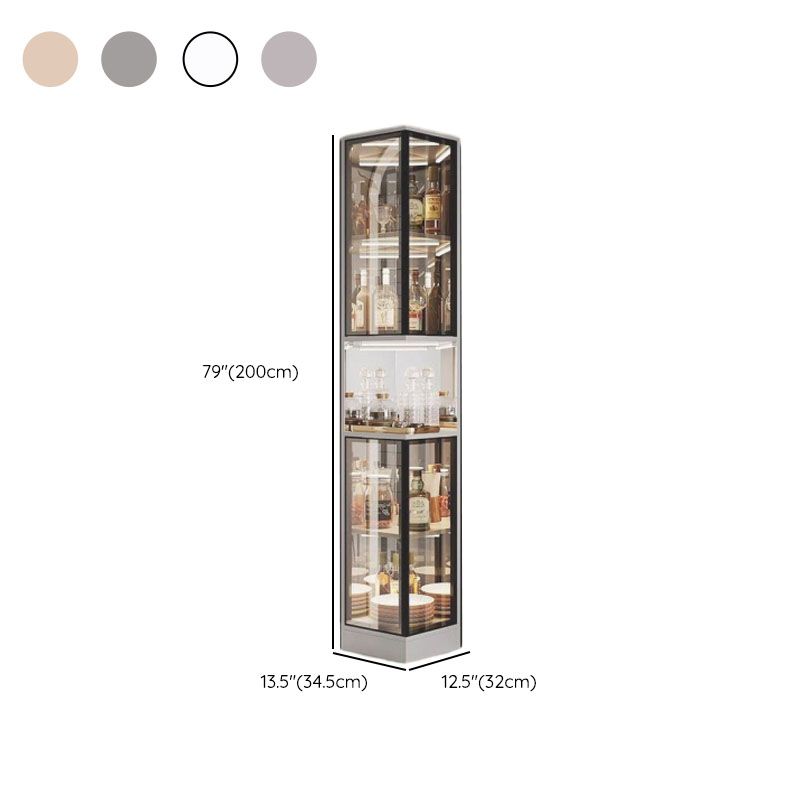 Vitreous Turn Accent Cabinet with Stockroom Storage and 5 Shelves Featuring Accessible Storage