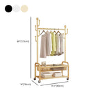 Modern Simple Style/Glam Hall Rack with Receptacle, Steel Frame, 1 Basket, and Shoe Storage